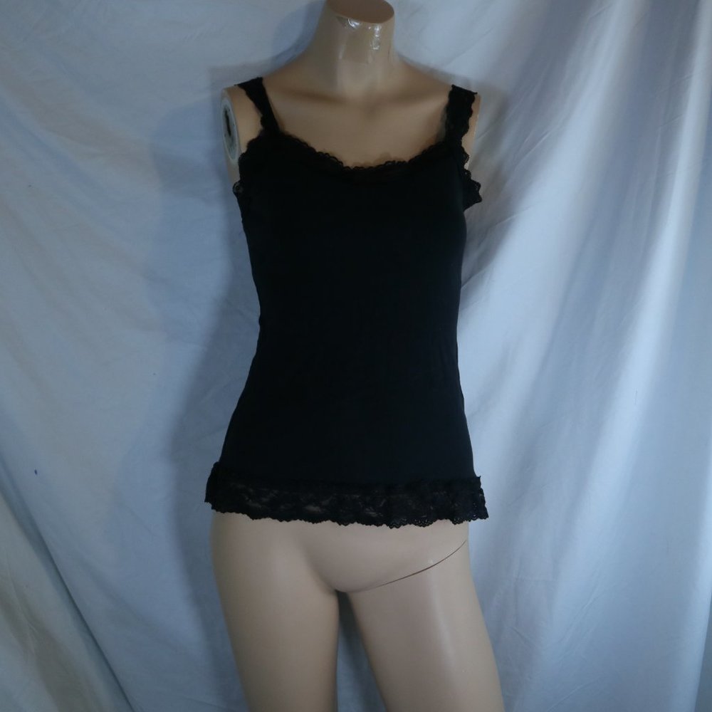 Black lacy Tank size medium Eye Shadow!